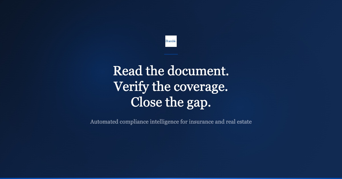 Condo Contractor Insurance Compliance Tracking | Bramble